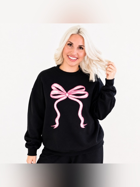 Tops - BRAND NEW WITH TAGS Black Bow Sweatshirt – You Are So Loved (John 3:16)